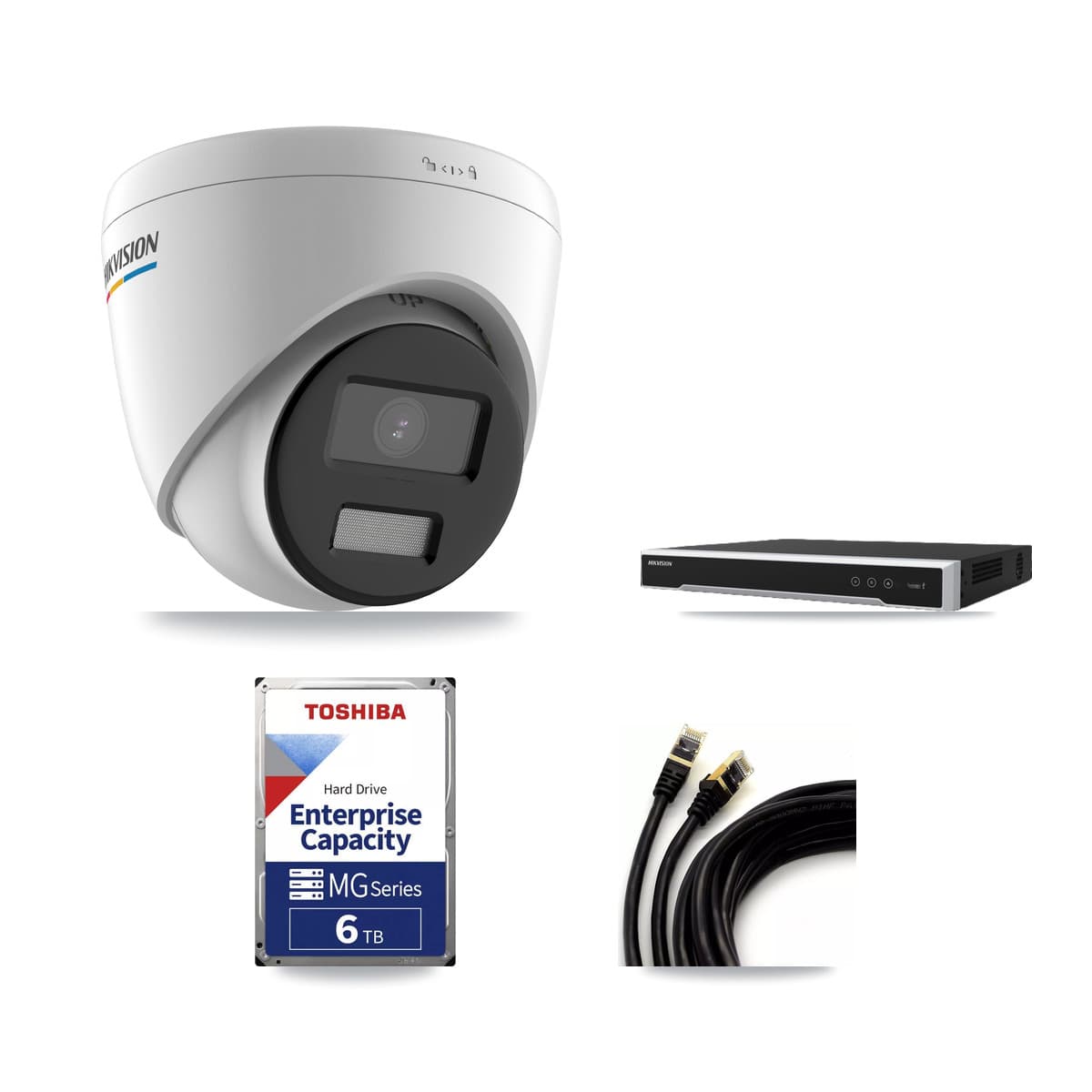 Hikvision 16-Channel 2MP CCTV Kit — 9 Turret Cameras + 6TB Recording - Image 1