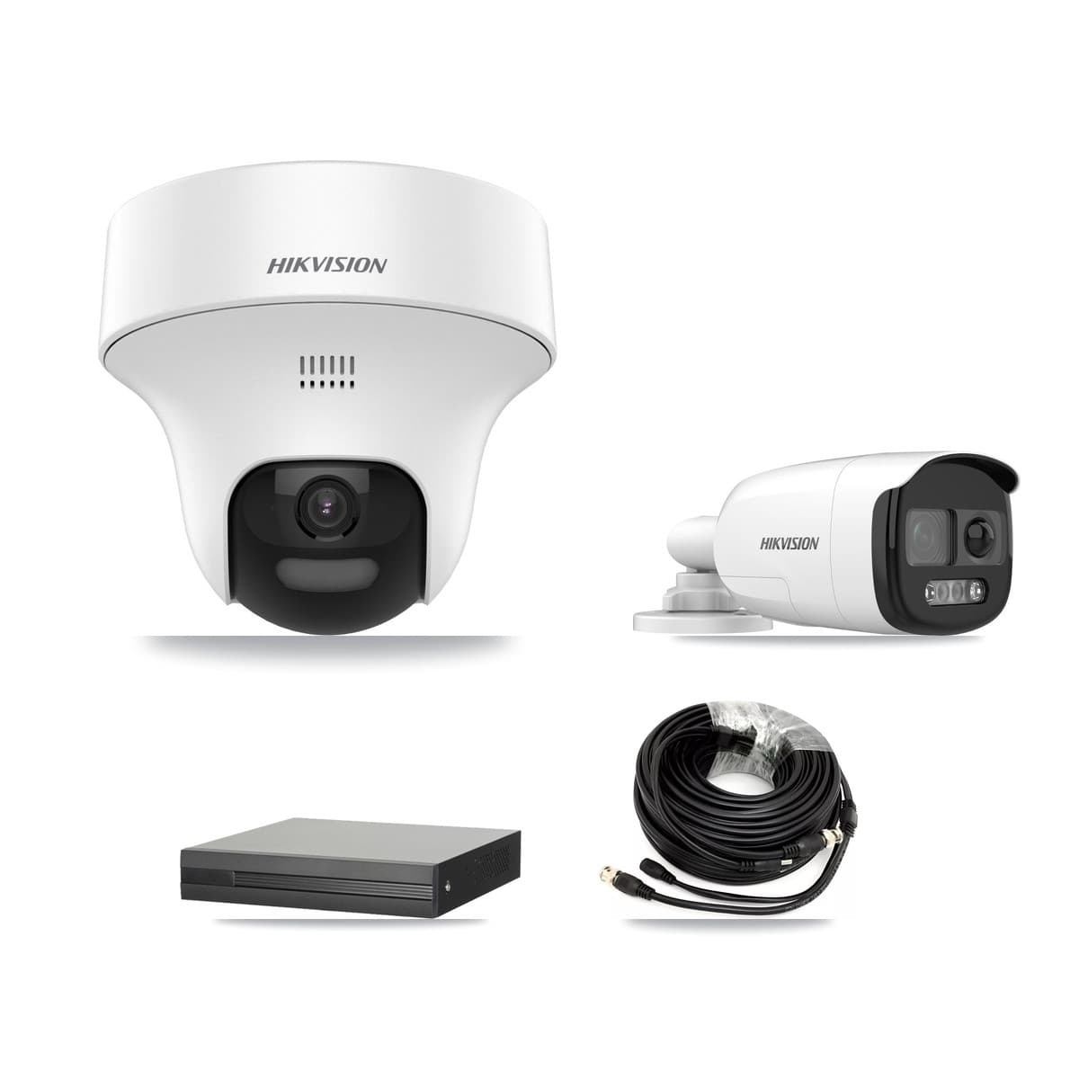 Hikvision 8-Channel 5MP CCTV Kit — 1 DS-2CE12KF3T Bullet + 5 DS-2CE70K0T Turret Cameras + 8TB Recording (XVR-3108HS Recorder) - Image 1