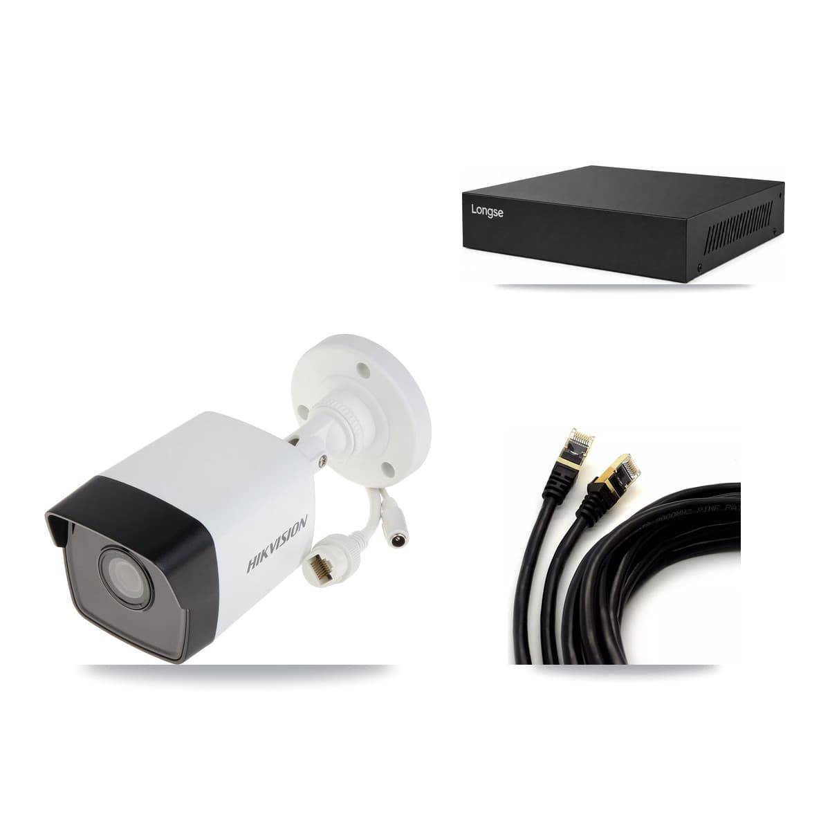 Hikvision & Longse 8-Channel 5MP CCTV Kit — 5 Bullet + 1 Dome Cameras + 8TB Recording - Image 1