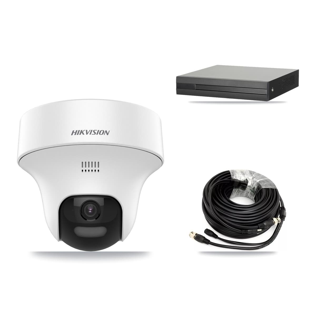 Hikvision 8-Channel 5MP CCTV Kit — 8 DS-2CE70K0T Turret Cameras + 8TB Recording (XVR-3108HS Recorder) - Image 1