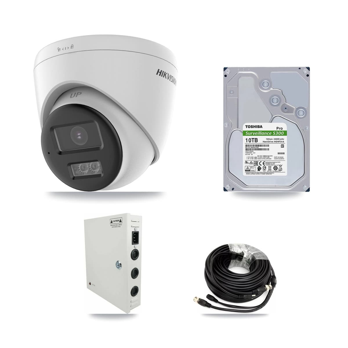 Hikvision 32-Channel 5MP CCTV Kit — 21 DS-2CE78K0T-LTS Turret Cameras + 3× 10TB Recording (IDS-7332HUHI-M4/S Recorder) - Image 1