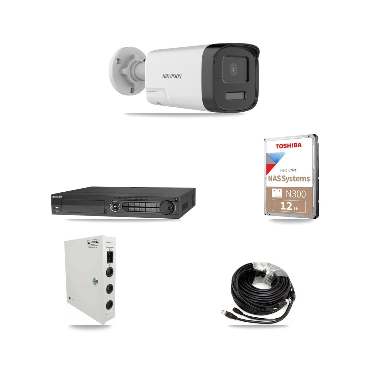 Hikvision 32-Channel 5MP CCTV Kit — 18 Bullet Cameras + 2× 12TB Recording (IDS-7332HUHI Recorder) - Image 1