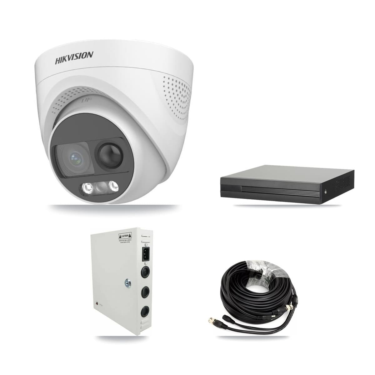 Hikvision 16-Channel 5MP CCTV Kit — 16 DS-2CE72KF3T Turret Cameras + 8TB Recording - Image 1
