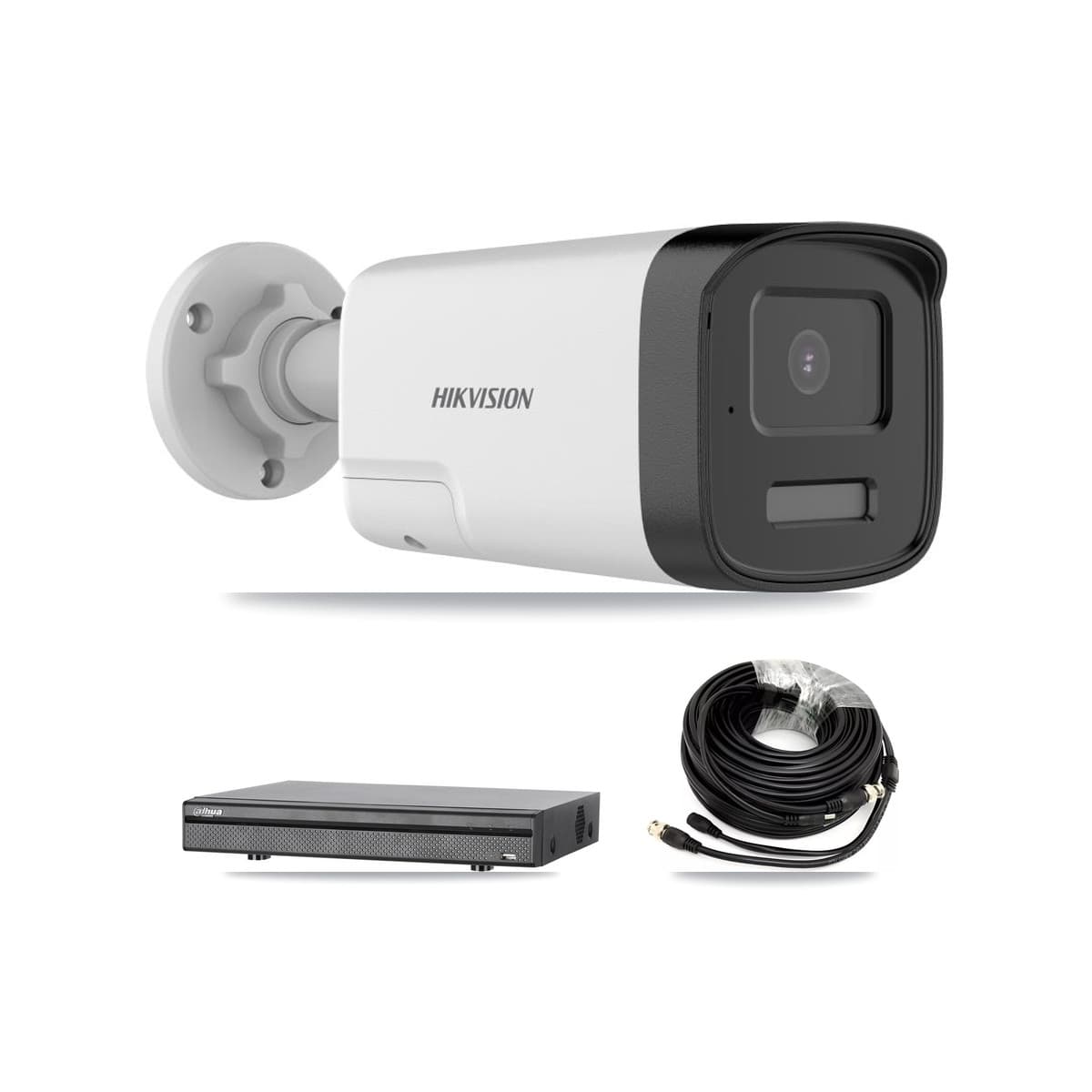 Hikvision & Dahua 8-Channel 5MP CCTV Kit — 6 DS-2CE17K0T Bullet Cameras + 8TB Recording (DH-XVR5108H Recorder) - Image 1