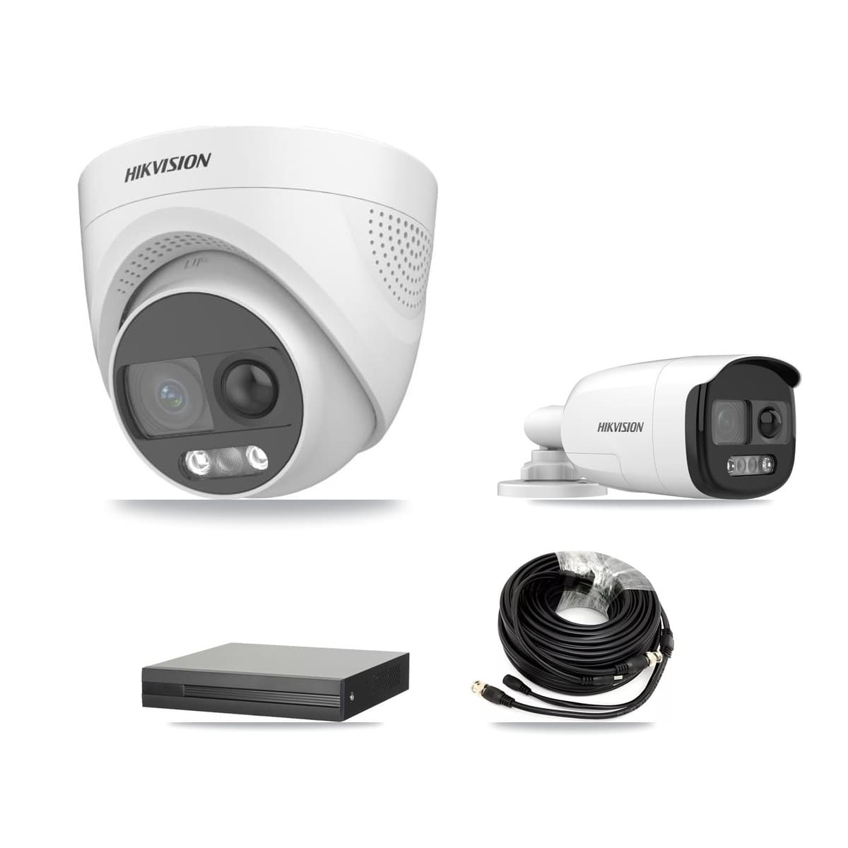 Hikvision 8-Channel 5MP CCTV Kit — 1 DS-2CE12KF3T Bullet + 5 DS-2CE72KF3T Turret Cameras + 2TB Recording (XVR-3108HS Recorder) - Image 1
