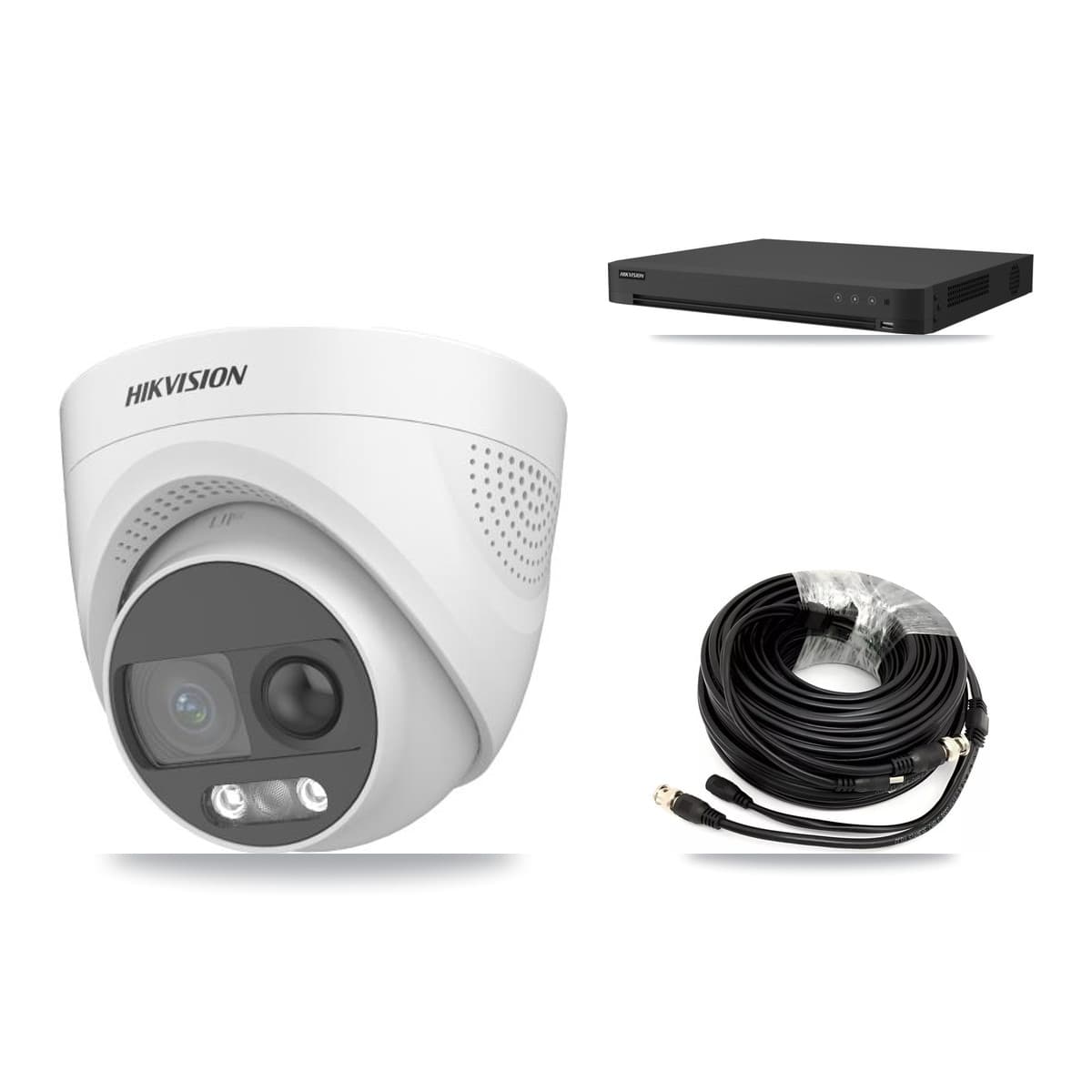 Hikvision 32-Channel 5MP CCTV Kit — 4 DS-2CE72KF3T Turret Cameras + 8TB Recording - Image 1