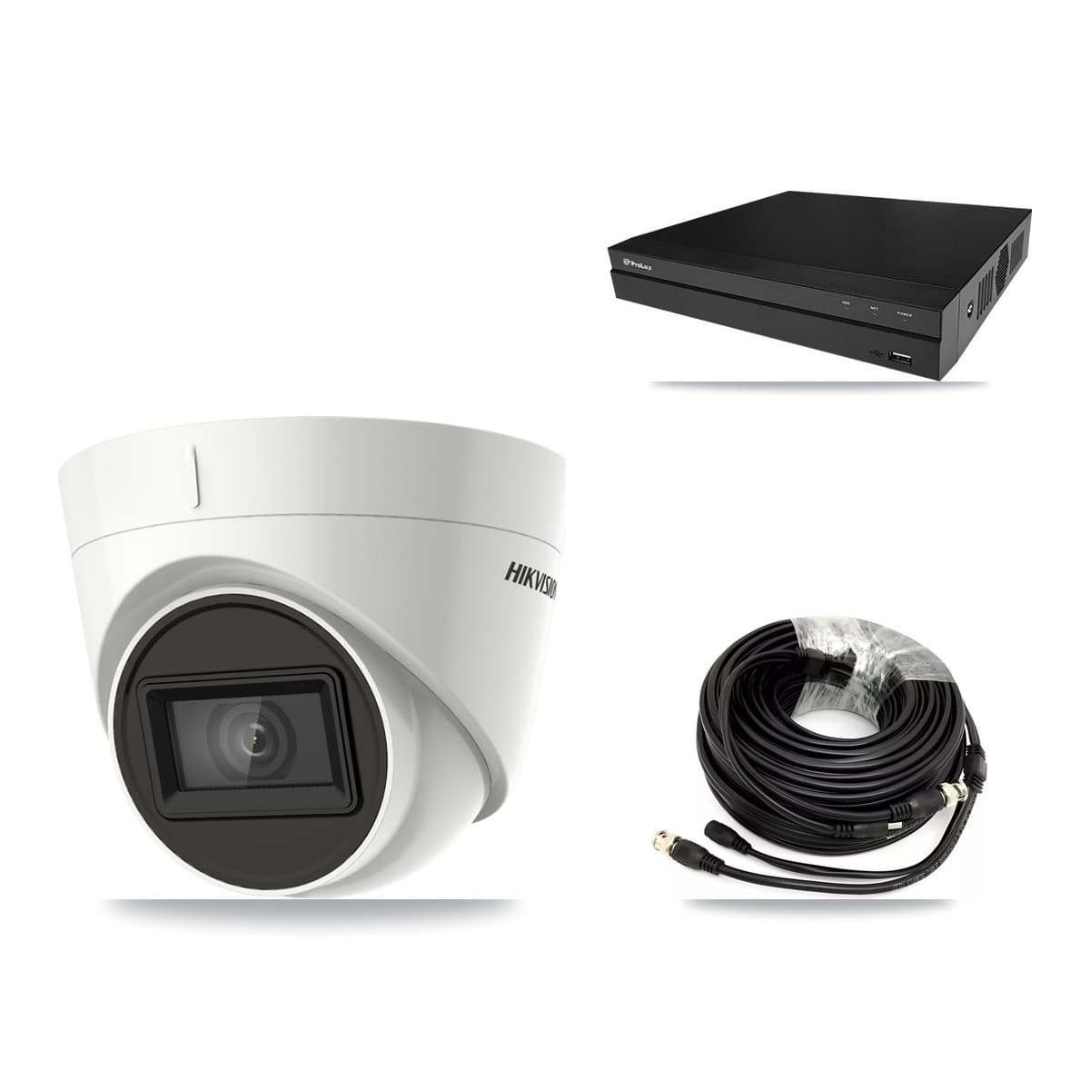 Hikvision & Prolux 8-Channel 4K CCTV Kit — 6 DS-2CE78U1T Turret Cameras + 2× 8TB Recording - Image 1