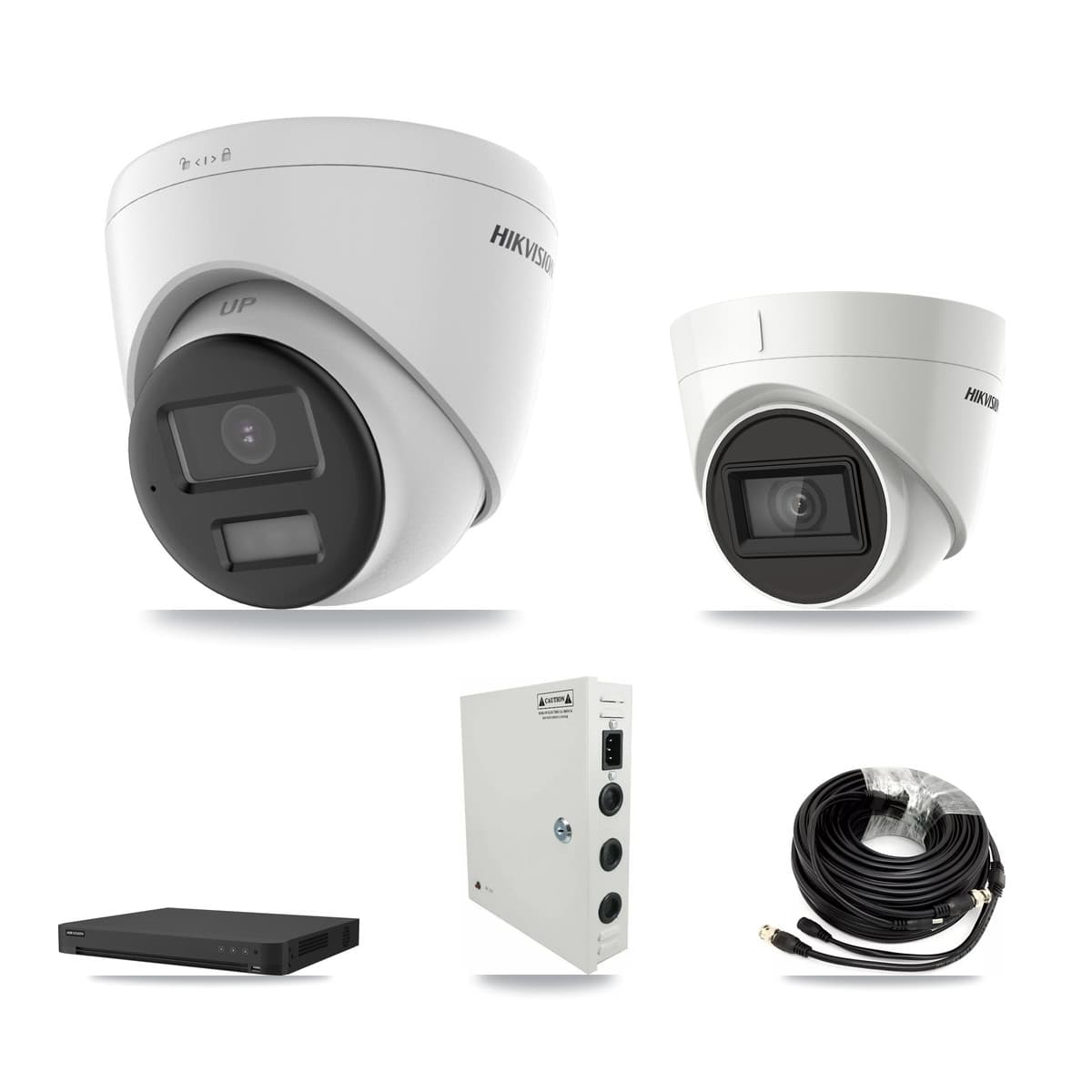 Hikvision 16-Channel 4K CCTV Kit — 11 DS-2CE78U0T + 1 DS-2CE78U1T Turret Cameras + 8TB Recording - Image 1