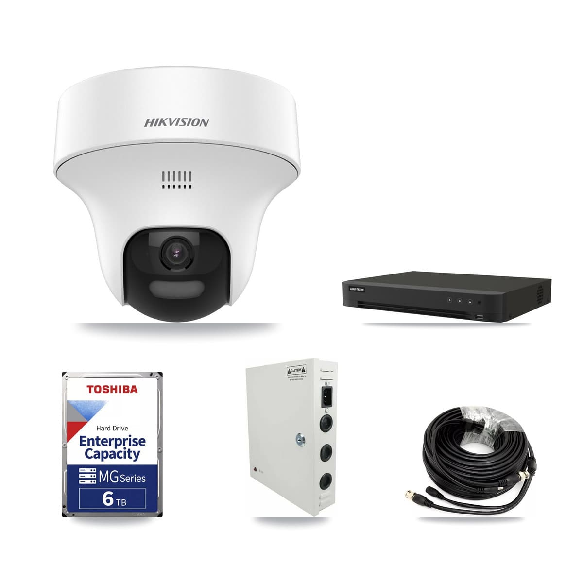 Hikvision 16-Channel 5MP CCTV Kit — 11 Turret Cameras + 6TB Recording - Image 1