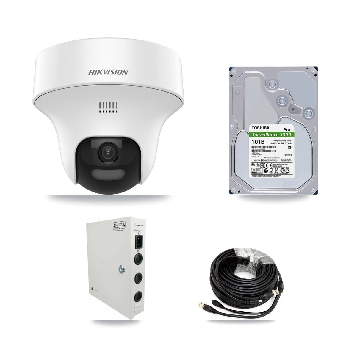 Hikvision 32-Channel 5MP CCTV Kit — 21 DS-2CE70K0T Turret Cameras + 3× 10TB Recording (DS-7332HQHI Recorder) - Image 1