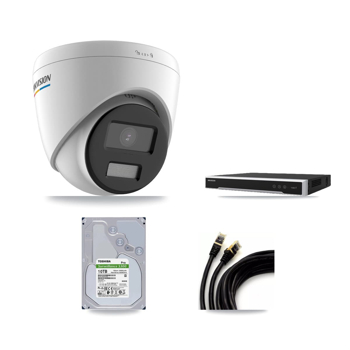 Hikvision 16-Channel 2MP CCTV Kit — 16 Turret Cameras + 10TB Recording - Image 1