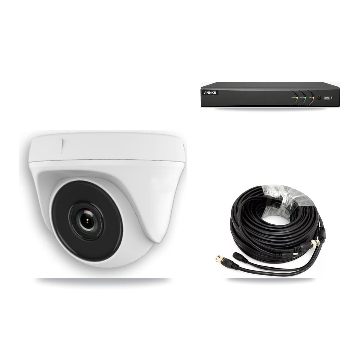 ANNKE 4-Channel 2MP CCTV Kit — 4 Dome Cameras + 2TB Recording - Image 1