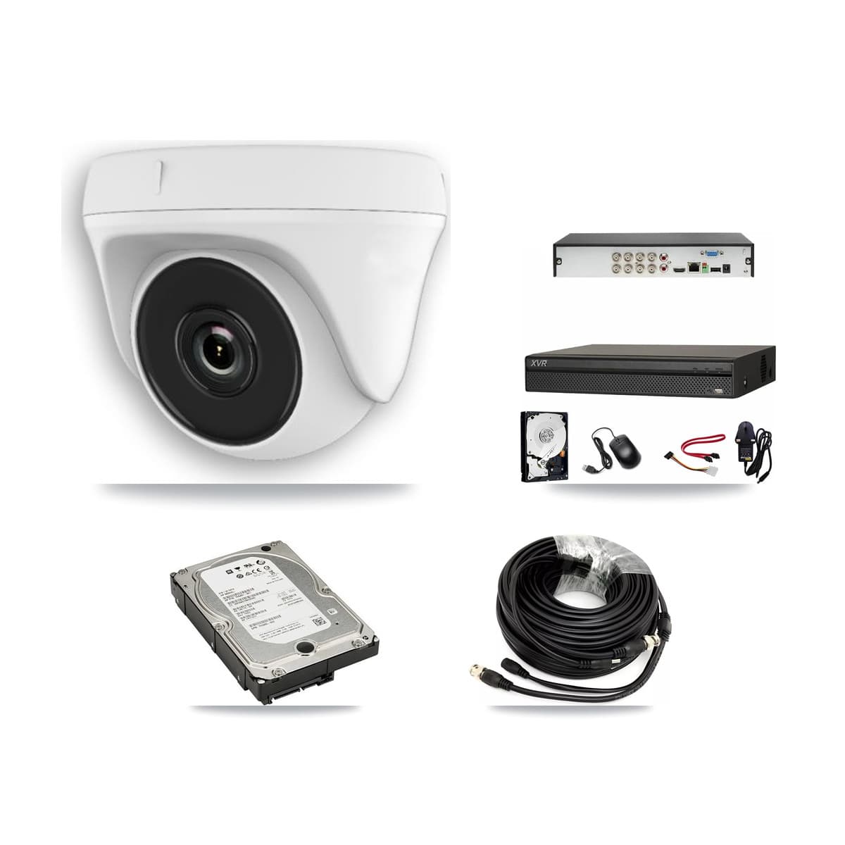 Dahua 8-Channel 2MP CCTV Kit — 8 White Dome Cameras + 5TB Recording (XVR-3108AD Recorder) - Image 1