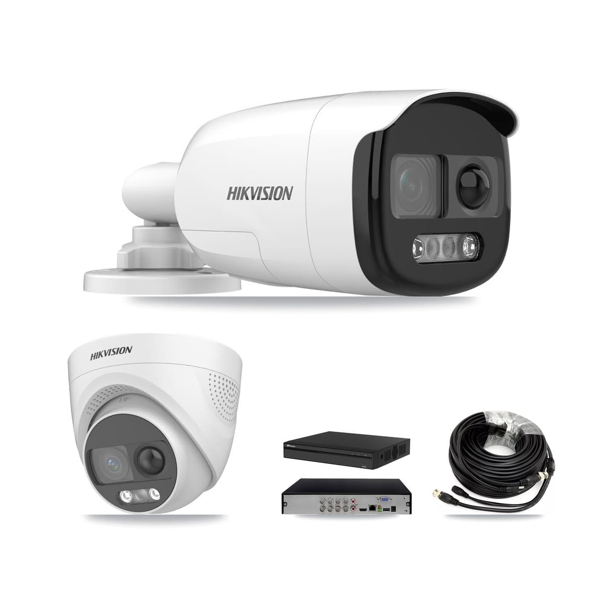 Hikvision & Prolux 8-Channel 5MP CCTV Kit — 3 Bullet + 3 Turret Cameras + 8TB Recording (PXD-5108HS Recorder) - Image 1
