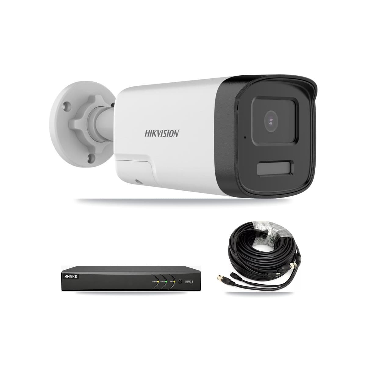 Hikvision & ANNKE 4-Channel 5MP CCTV Kit — 2 DS-2CE17K0T Bullet Cameras + 2TB Recording - Image 1