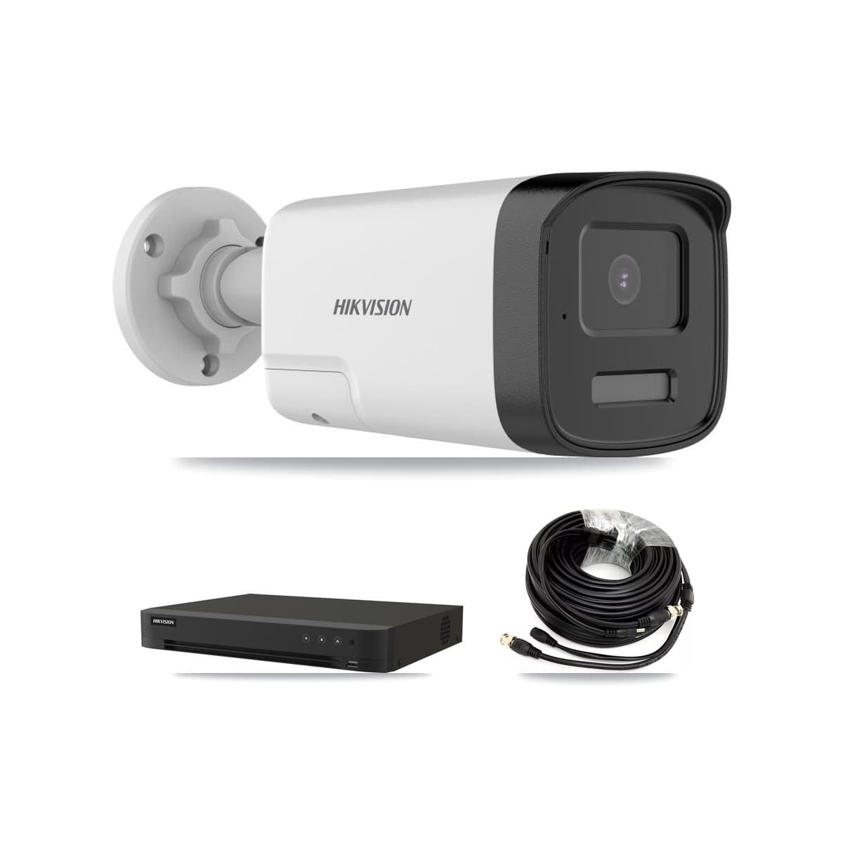 Hikvision 8-Channel 5MP CCTV Kit — 6 DS-2CE17K0T-LXTS Bullet Cameras + 8TB Recording (IDS-7208HUHI-M1/XT Recorder) - Image 1