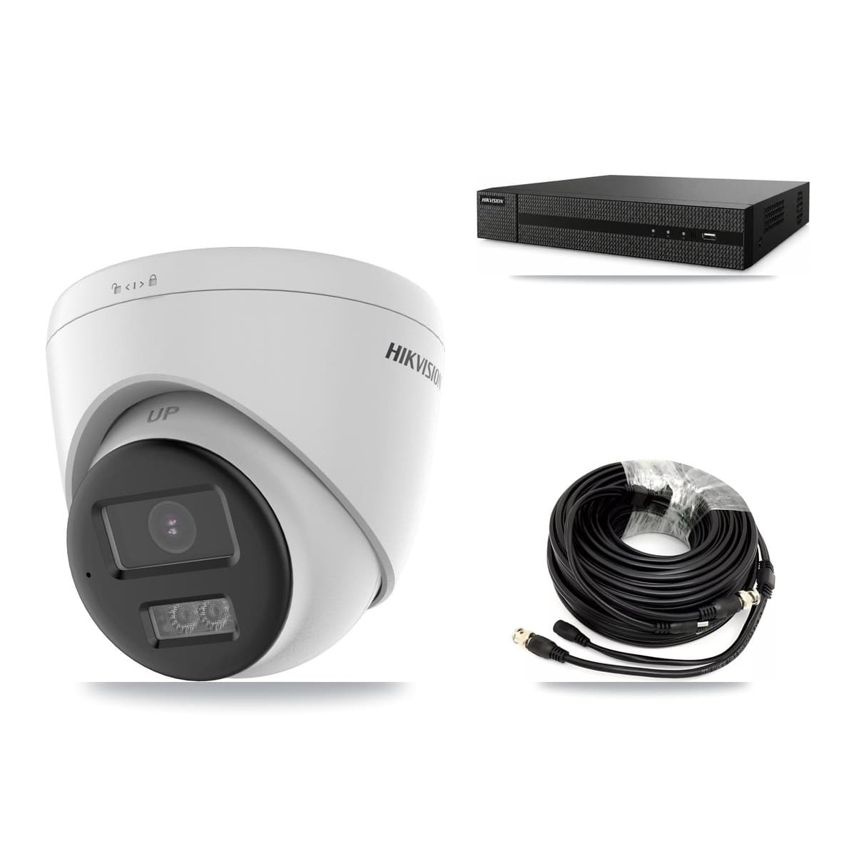 Hikvision 8-Channel 5MP CCTV Kit — 6 DS-2CE78K0T-LTS Turret Cameras + 2TB Recording (DVR-8CH-HYL8MP Recorder) - Image 1