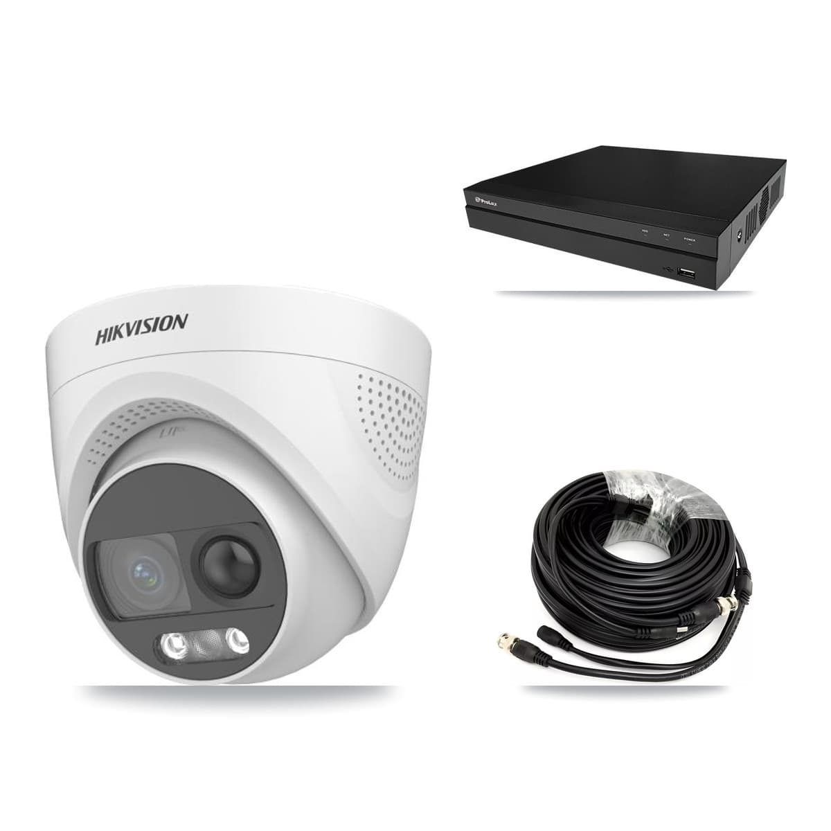 Hikvision & Prolux 8-Channel 5MP CCTV Kit — 6 DS-2CE72KF3T Turret Cameras + 2TB Recording - Image 1